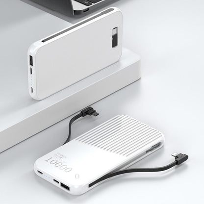 Raxfly® Power Bank with Inbuilt Cable