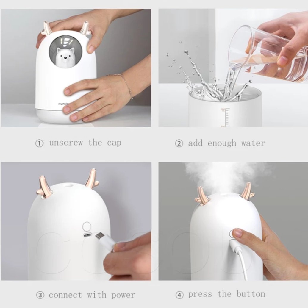 how to add water into the humidifier 