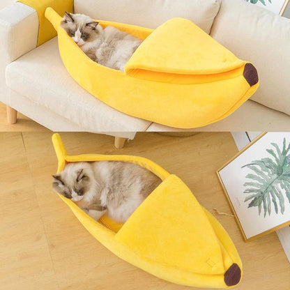 cute banana bed for cats