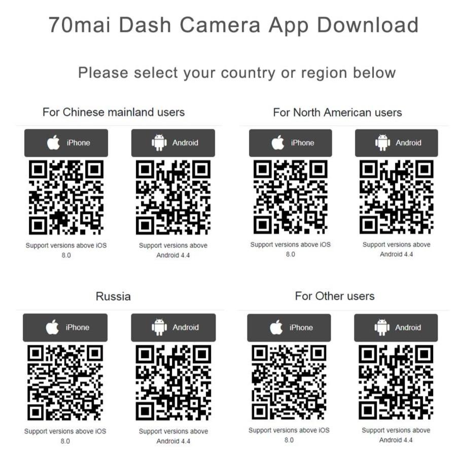 70mai® Dash Cam for Car | 4K Dash Camera - Motion Detection , 130° Wide Angle , G Sensor