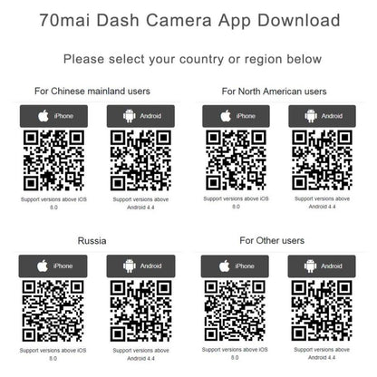 70mai® Dash Cam for Car | 4K Dash Camera - Motion Detection , 130° Wide Angle , G Sensor