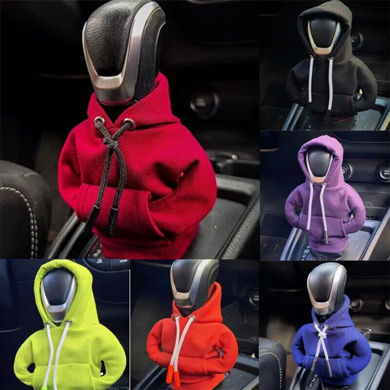 Sew a Hoodie for your Car Gearshift