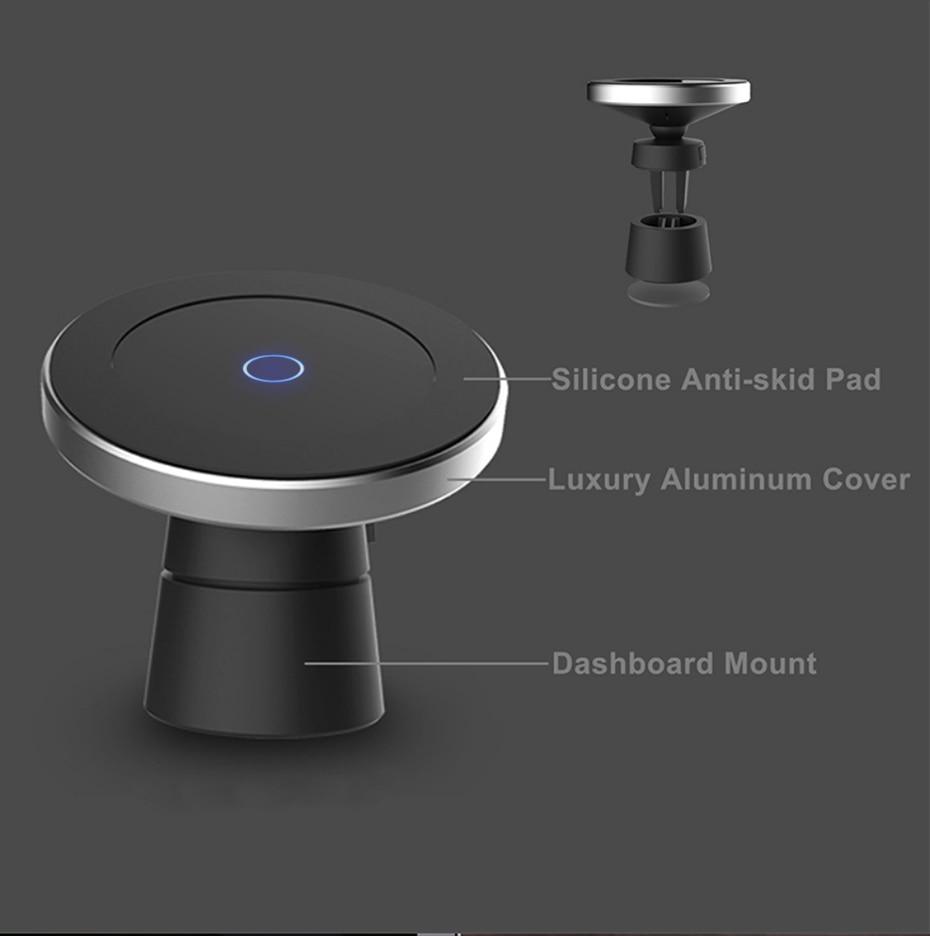 depicting various parts of the wireless charger 