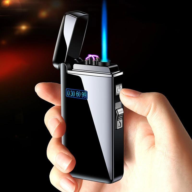 unique electric lighter with arc and gas 