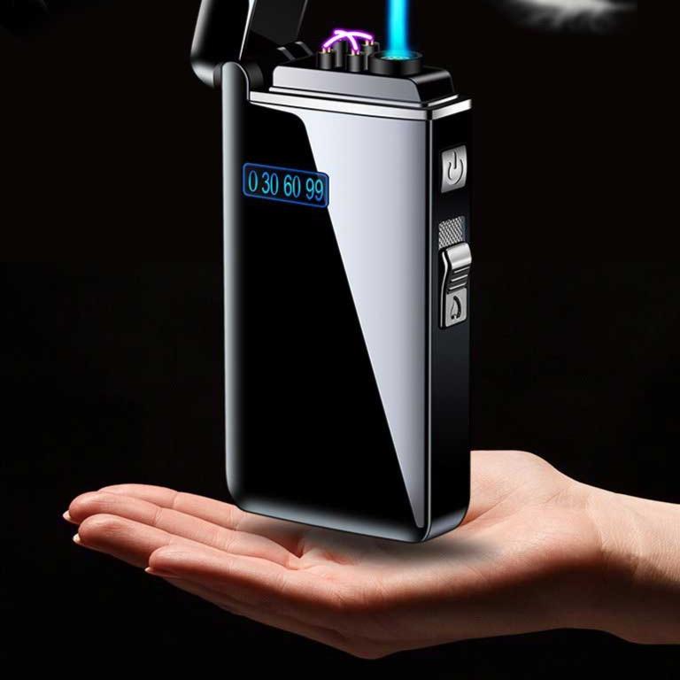 unique electric lighter with arc and gas 