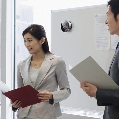 people using the digital timer in office 