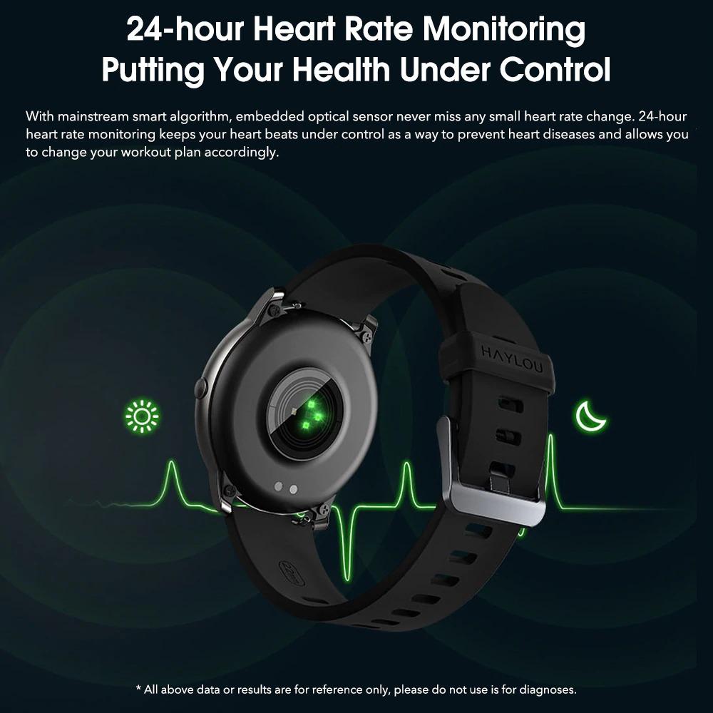 heart rate tracker of the fitness watch 