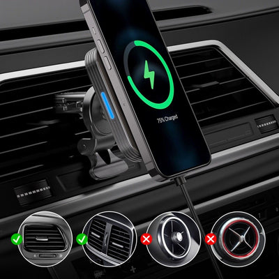 ESR HaloLock Shift Wireless Car Charger MagSafe Compatible Black - 2C516