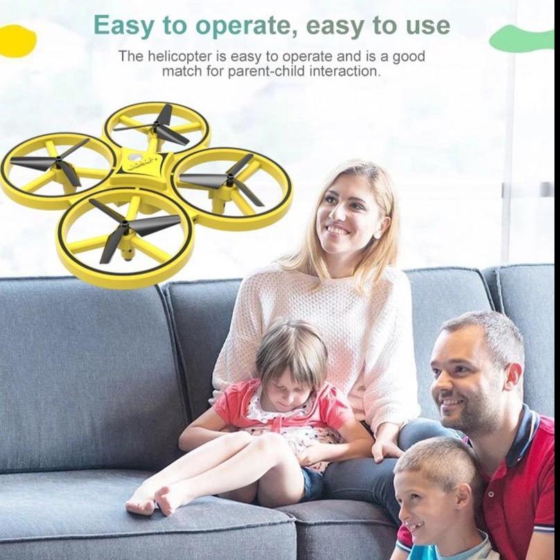 whole family enjoying the drone for kids 