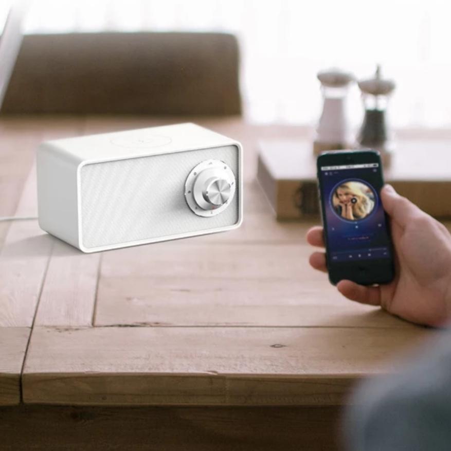 speaker connected to the smartphone 