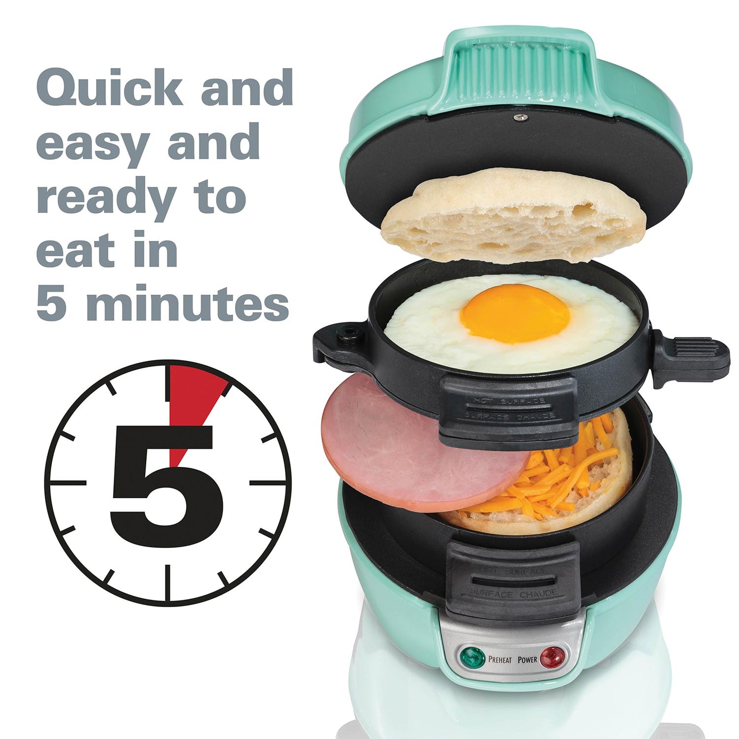 portable sandwich maker for breakfast 