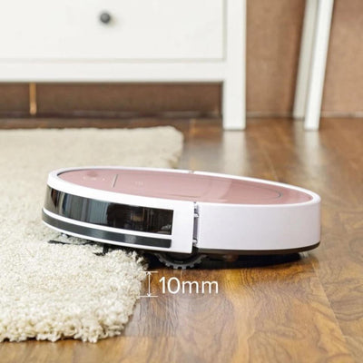 robot vacuum cleaner on carpet