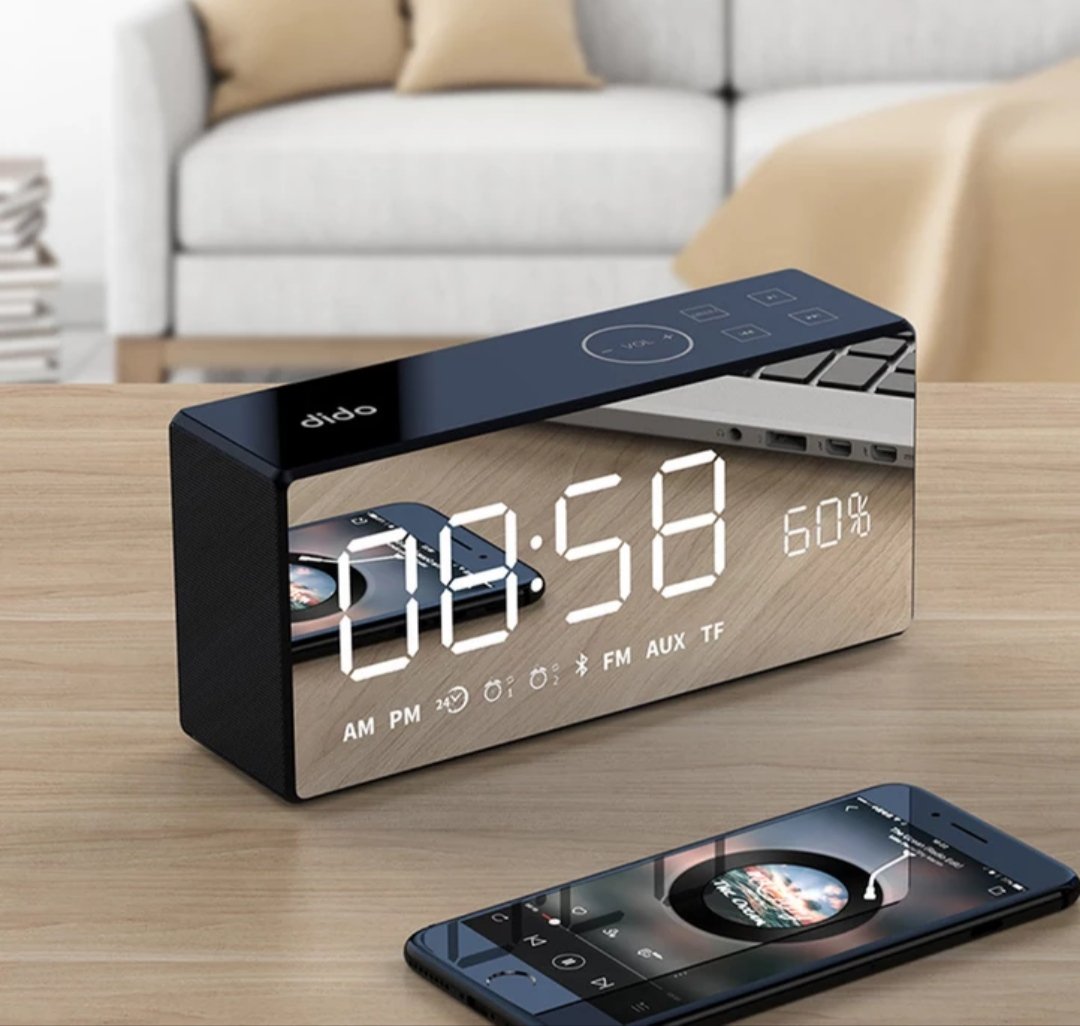 smart alarm clock with speaker 