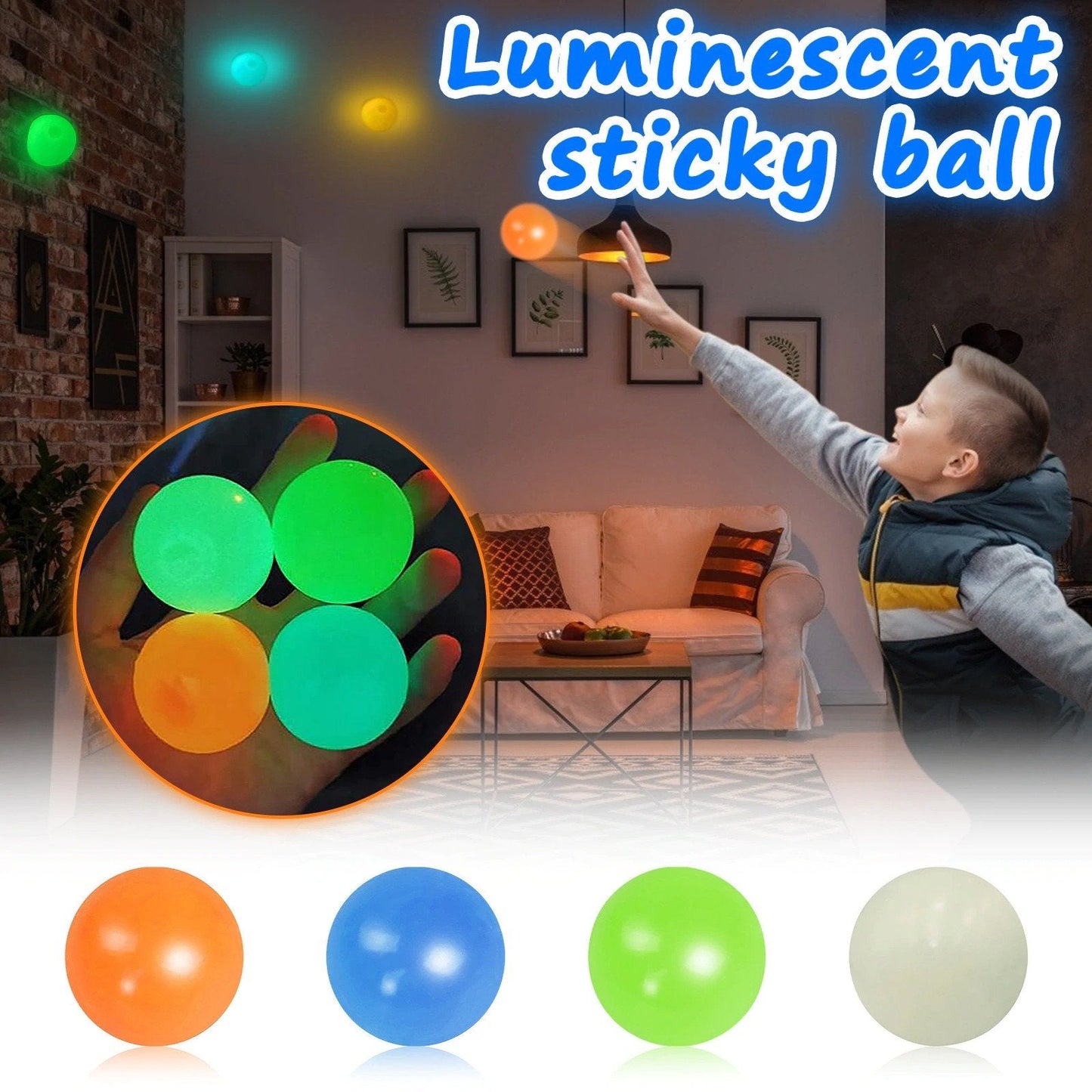 glowing sticky balls 