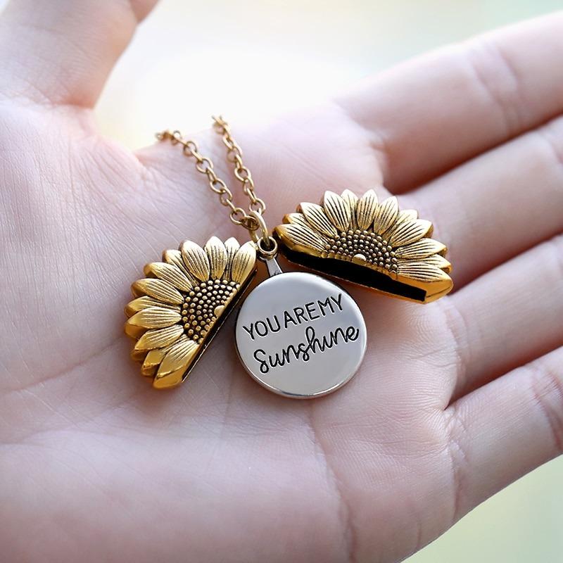 sunflower necklace 